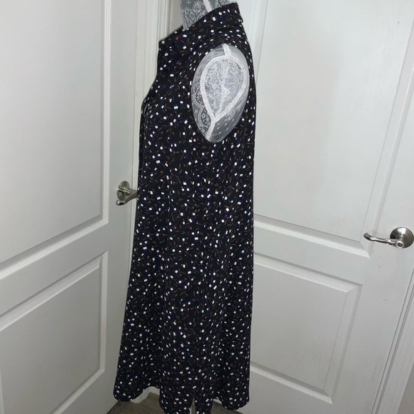 📂Ann Klein Dress Slvls A line Button Front  10 - Picture 4 of 9